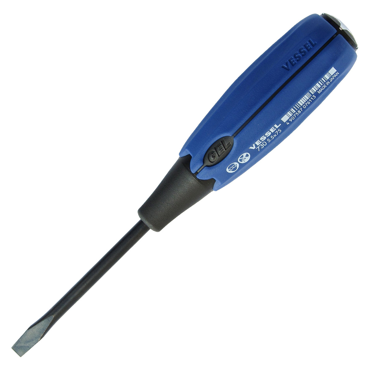Vessel SUPER CUSHION Tang-Thru Screwdriver No.730 -5.5x75