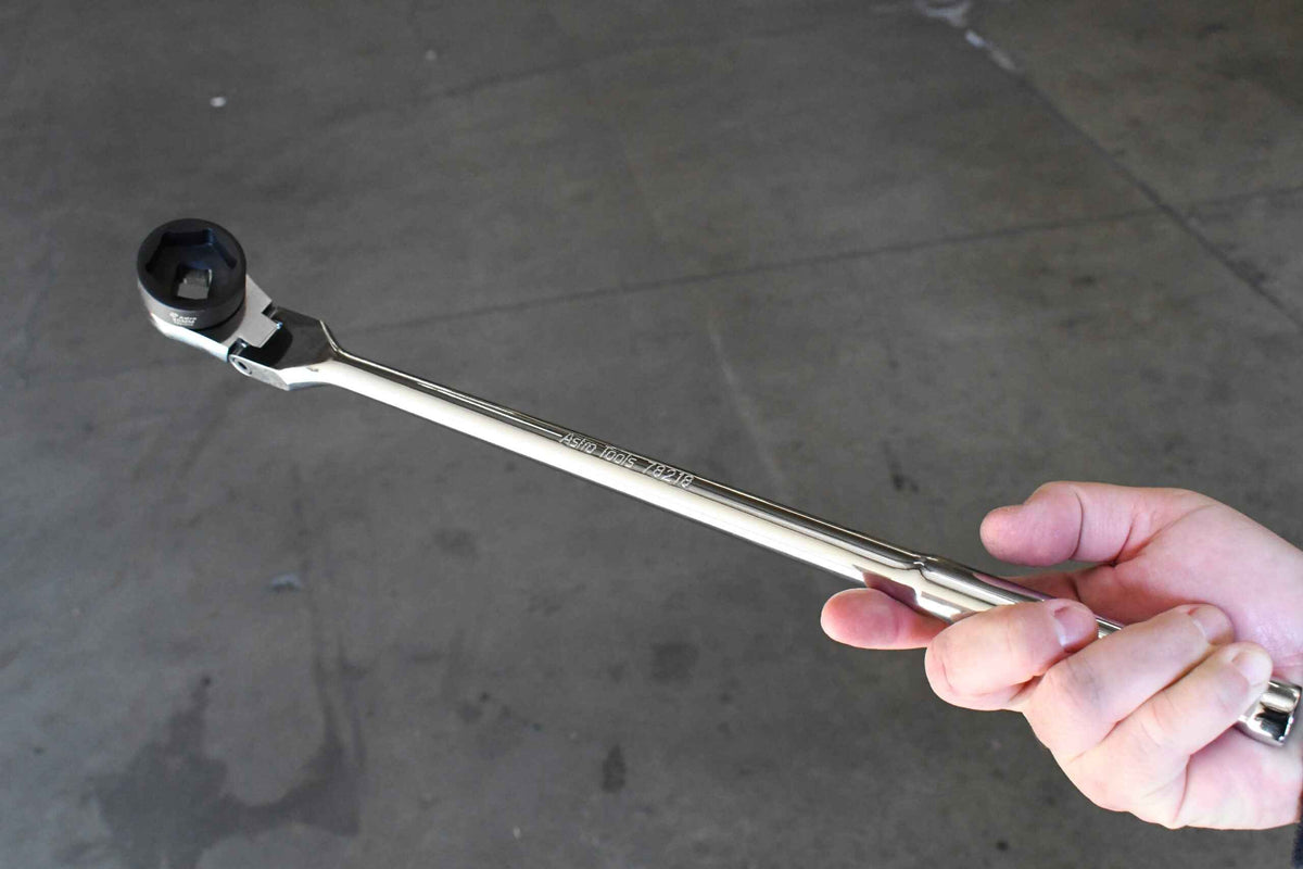 Astro Pneumatic - Extra-Long Flex Head Ratchet Wrench for 1/2" Nano Sockets - Ridge Toolbox