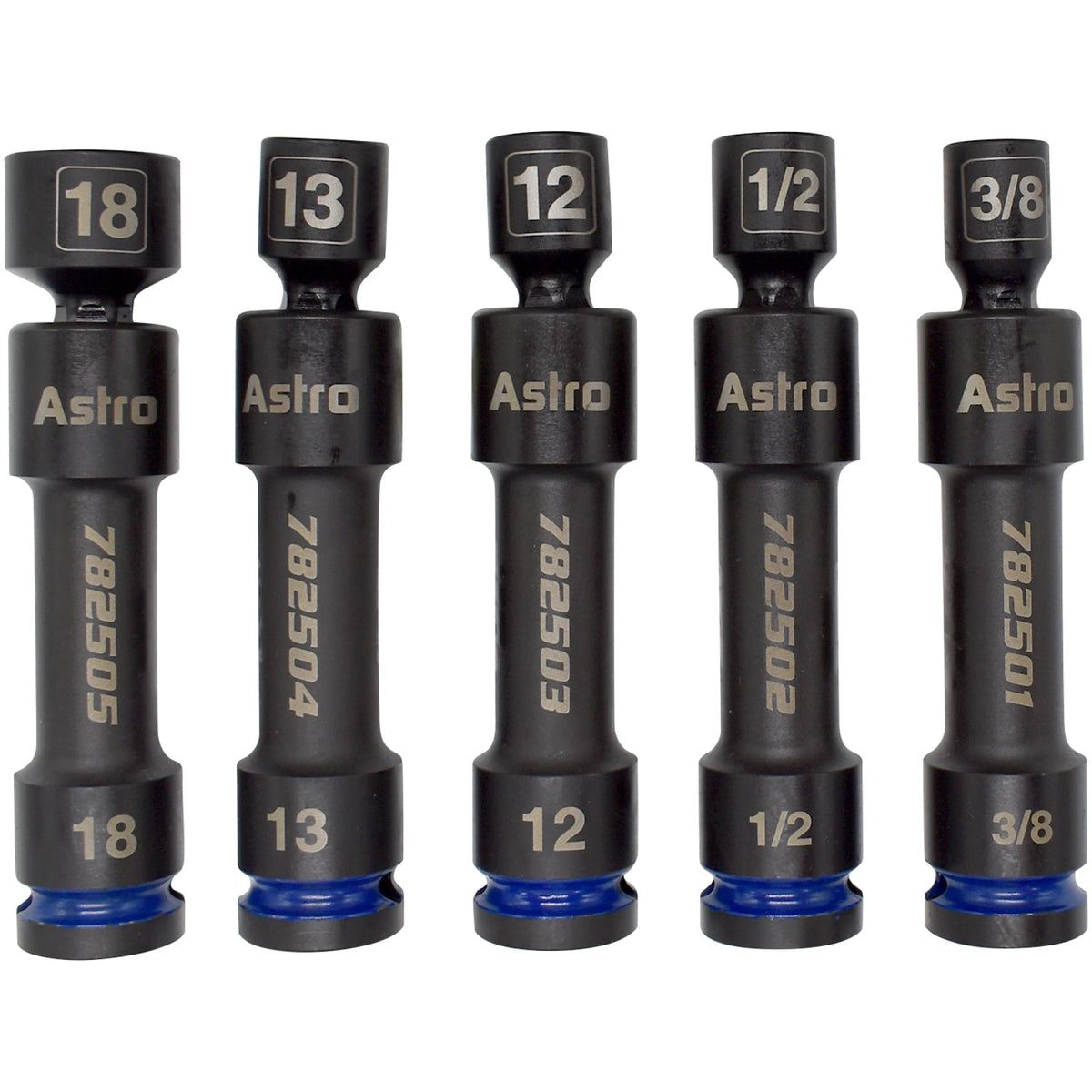 1/2″ Drive 12-Point Pinless Heavy-Duty Driveline Impact Socket Set