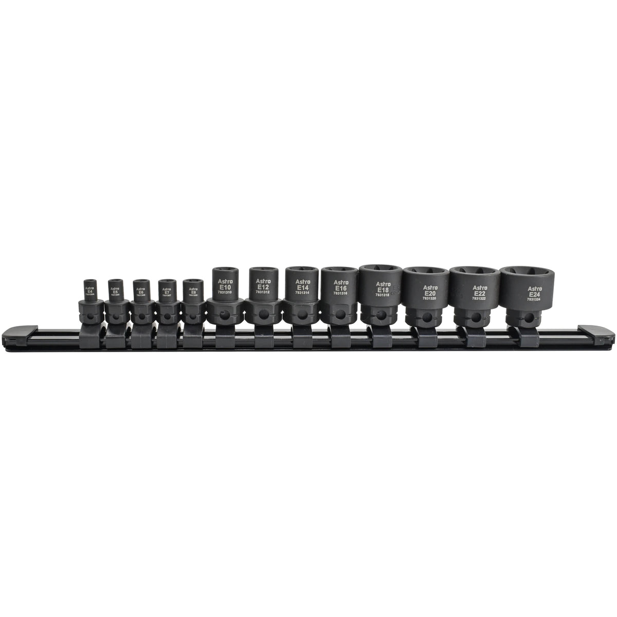 13-Piece 1/4″ & 3/8″ Drive External Torx Nano Impact Socket Set