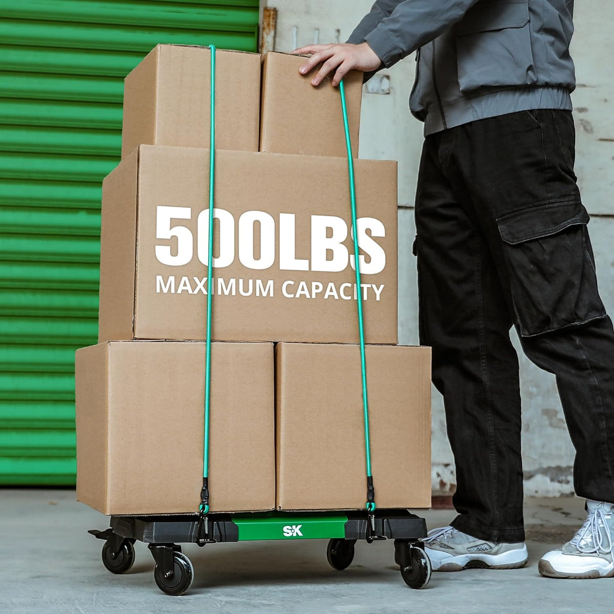SK Tools USA - Multi-Purpose Utility Cart for use with Modular Stacking Storage Units - Ridge Toolbox