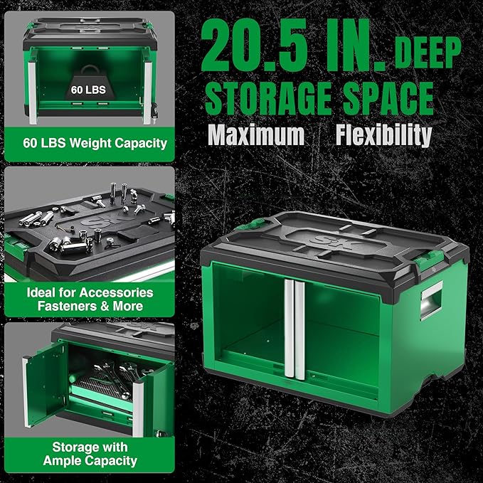 Durable Storage Toolbox - SK Tools USA Modular Stackable Storage Tool Box - Ridge Toolbox