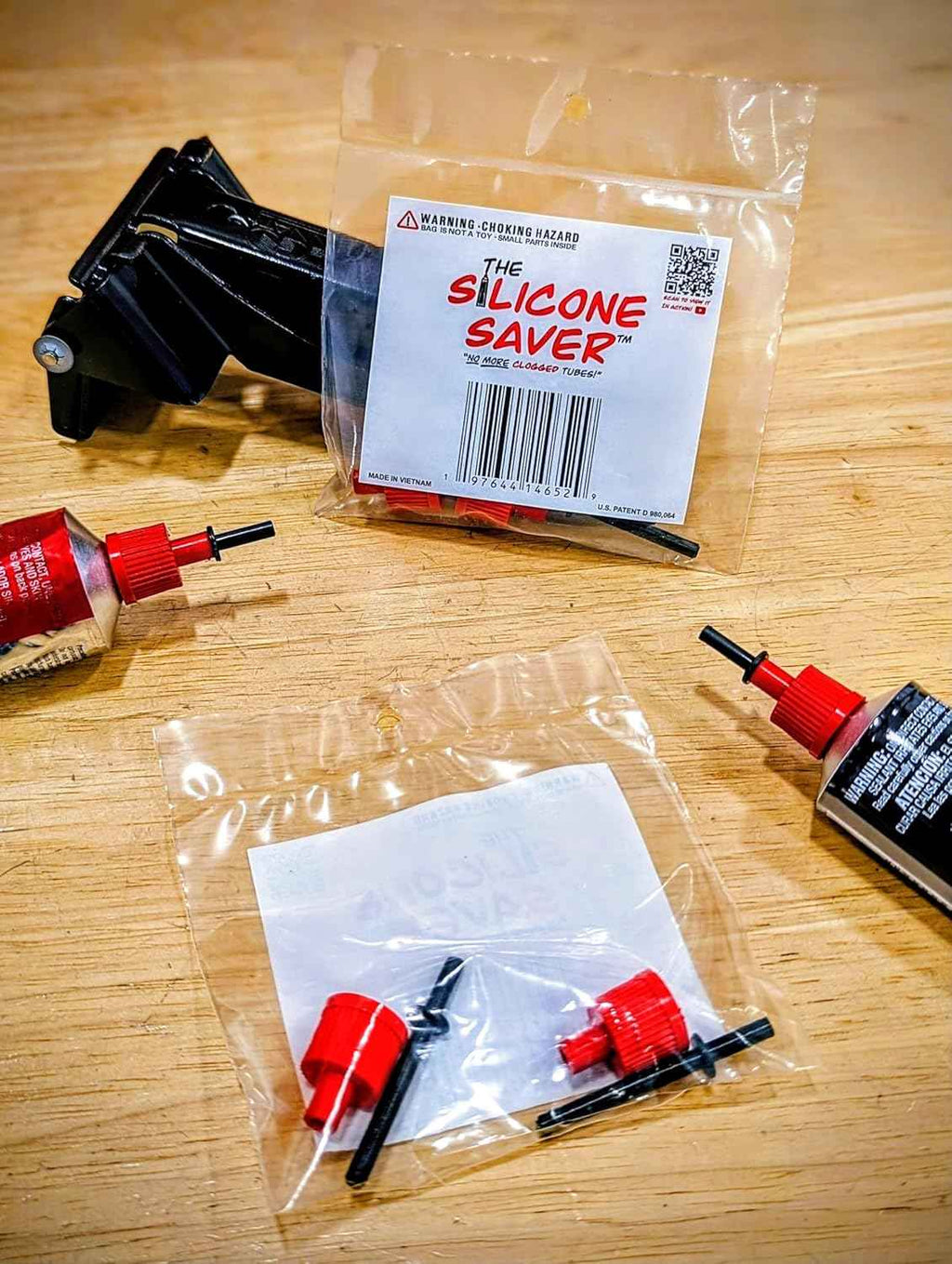 Silicone Saver - Anti-Clog Dispenser Caps for RTV Silicone Sealant 3oz Flexible Tubes