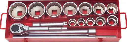 Ko-ken 1 Sq. Dr. 15 Piece 12-Point Metric Socket 1 32-80mm - professional sockets