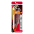 Vessel Ball Point Hex L-Key Wrench (Long Type) (Inch) 9PC. Set - professional wrenches
