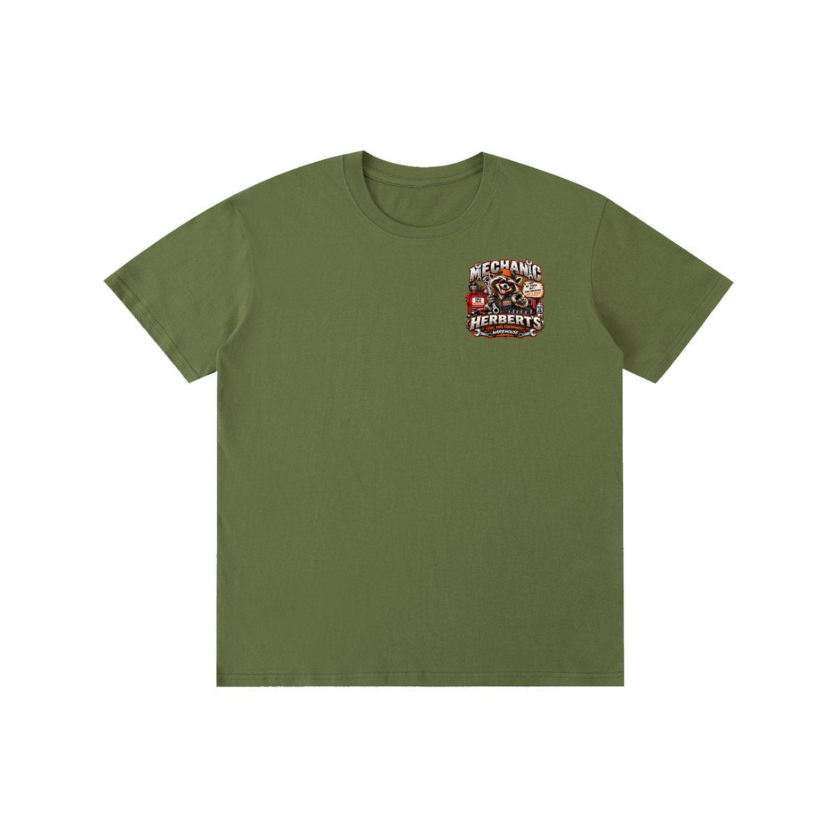 Ricky Raccoon Mechanic Tee - Herbert's Tool & Equipment