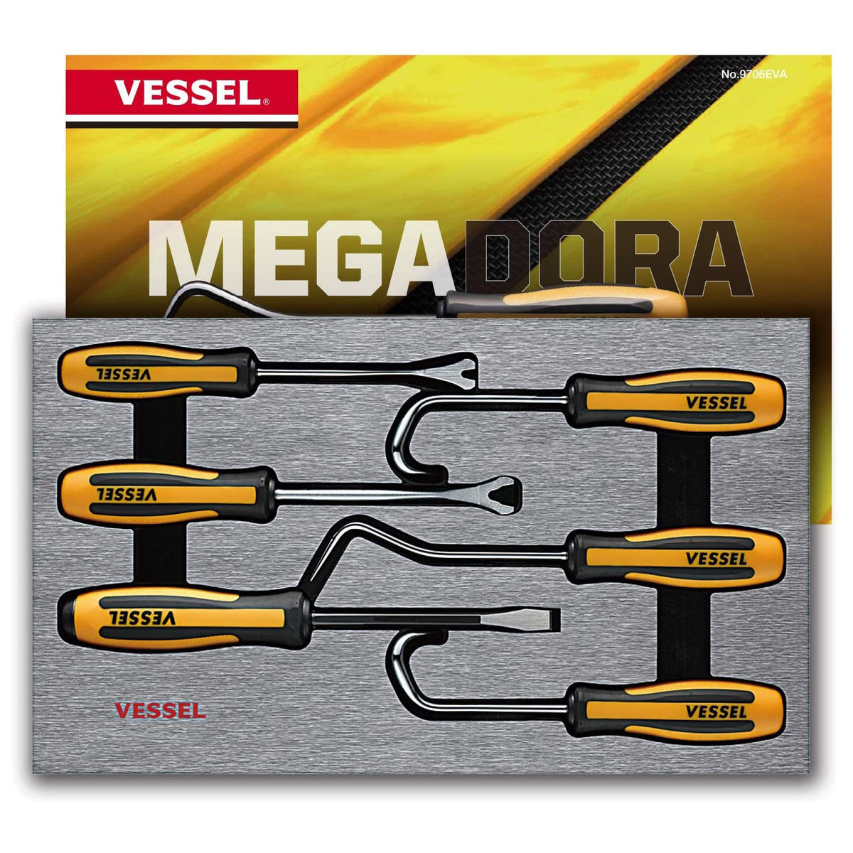 Vessel MEGADORA Body Shop Tools 6PC. Set - professional screwdrivers