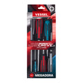 Vessel MEGADORA JISDRIVE Screwdriver 6PC. Set - professional screwdrivers
