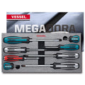 Vessel MEGADORA IMPACTA Assorted Screwdriver 8PC. Set - professional screwdrivers