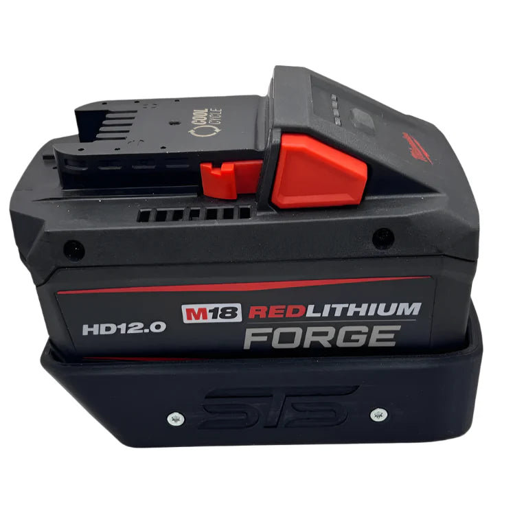 STS Auto Design MW1812F – Milwaukee M18 12.0 Forge Magnetic Battery Cover - Ridge Toolbox