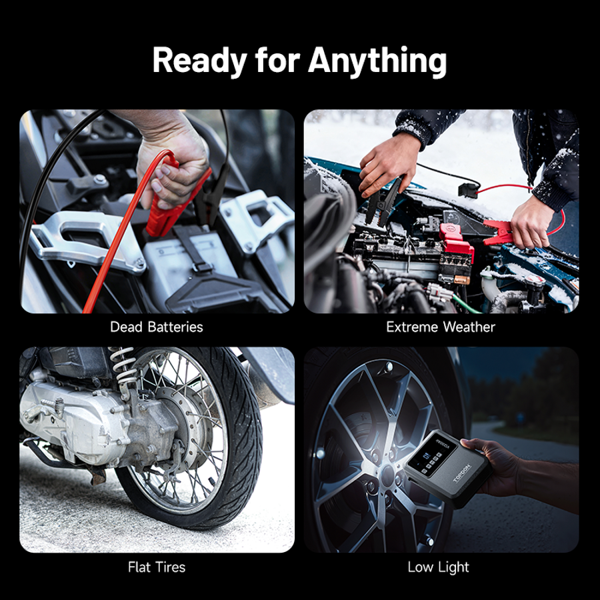 TOPDON 2-in-1 1200 Peak Amp Jump Starter & Tire Inflator - Ridge Toolbox