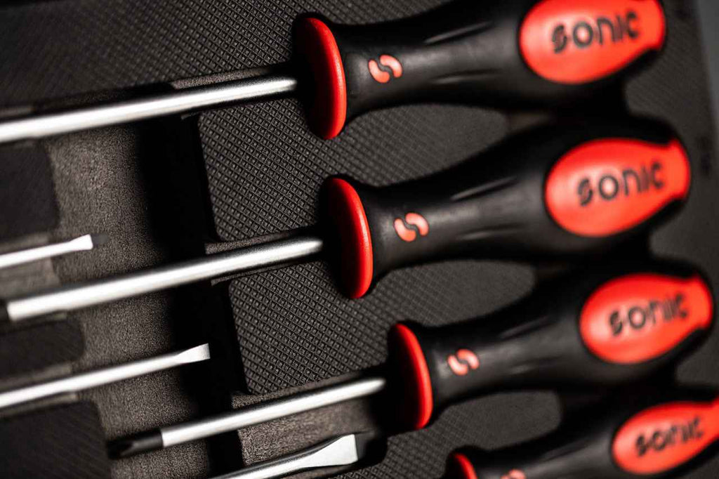 Sonic Tools - Screwdriver Set, 8-PCS - SMALL SFS - Ridge Toolbox