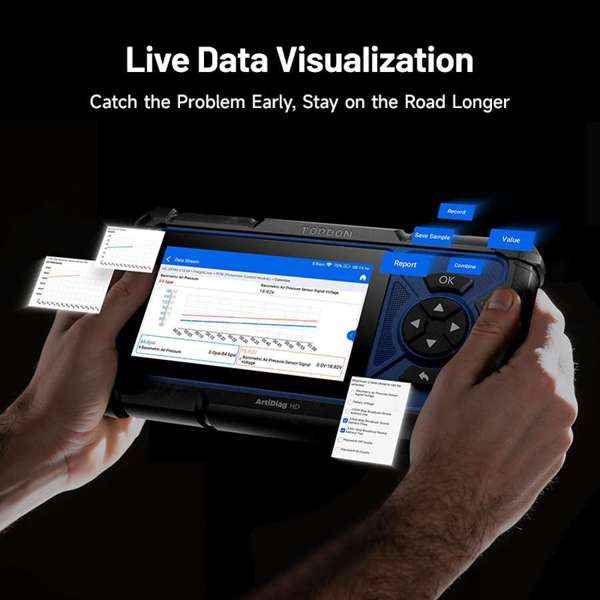 TOPDON 5" Heavy-Duty Scan Tool w/Service Functions - Ridge Toolbox