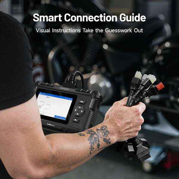 TOPDON 5 Inch Motorcycle Diagnostic Tool - Ridge Toolbox