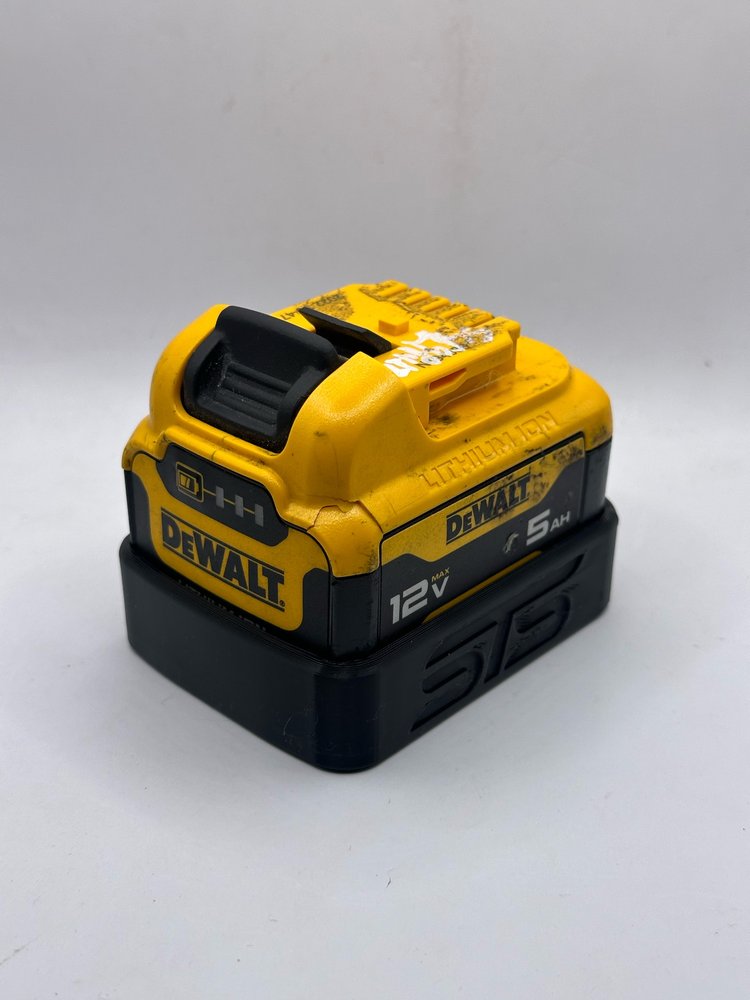 STS Auto Design DWDCB126 – Dewalt 12V 5.0Ah DCB126 Magnetic Battery Cover - Ridge Toolbox