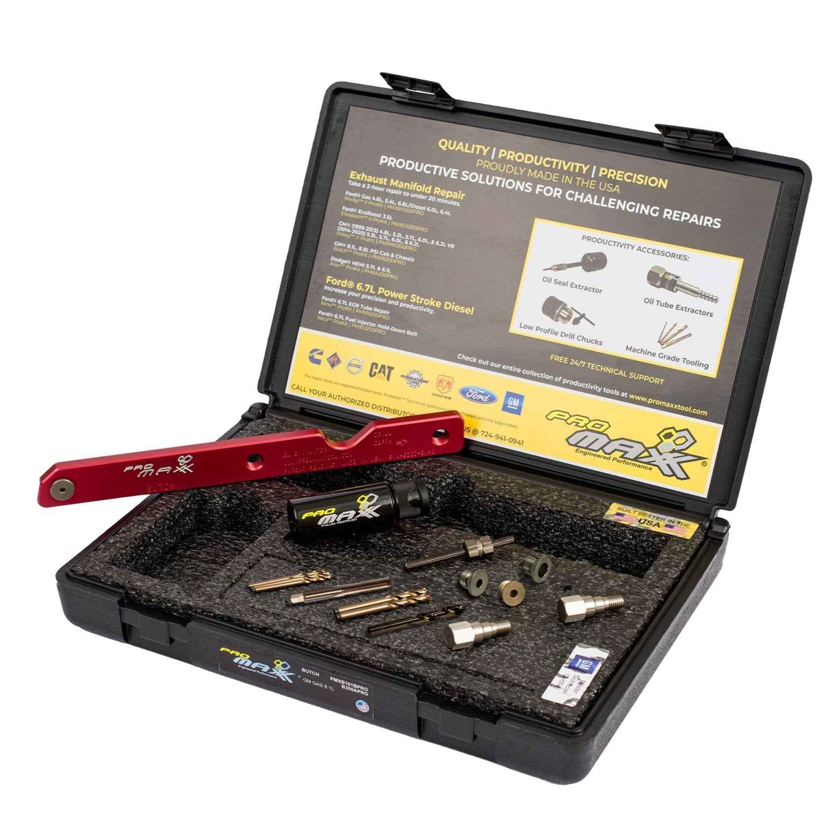ProMAXX GM 8.1L, 8.8L PSI Exhaust Manifold Broken Bolt Repair Kit - Butch - Ridge Toolbox