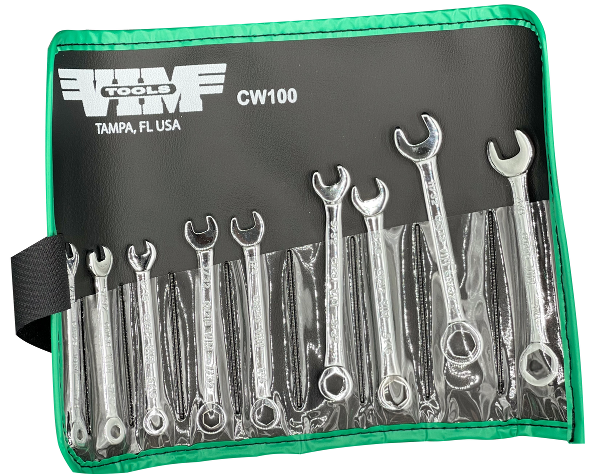 VIM Tools - Combination Wrench 6pt. Box Chrome (1/8"-3/8")