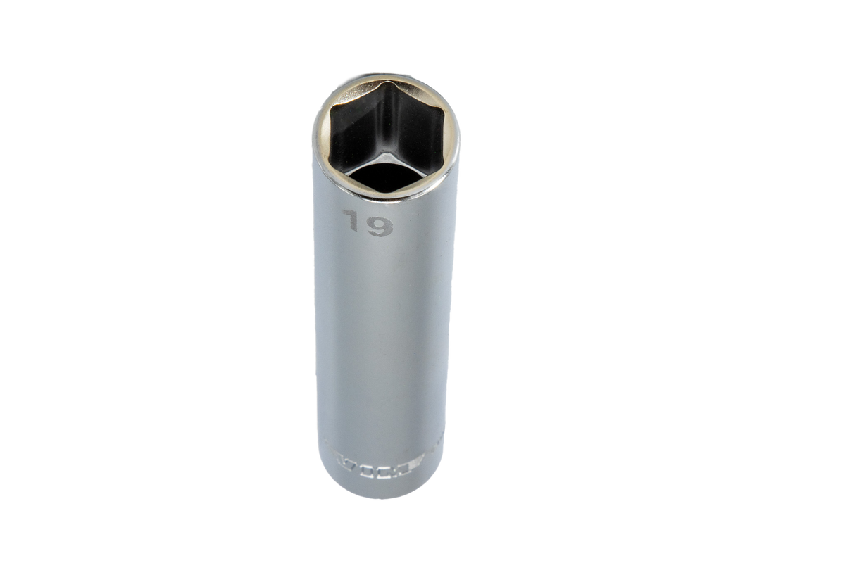 VIM Tools - Extra Deep 6-Point Metric Socket 3/8" Drive (10mm – 19mm) - Ridge Toolbox