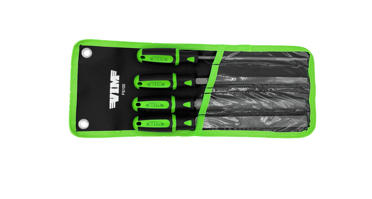 Vim Tools - 4 Piece File Set, 12″ Oal - Ridge Toolbox