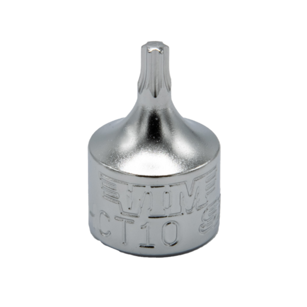 VIM Tools - T10 – 1/2 CUT Torx Driver, 1/4″ square drive, 3/4″ OAL, S2 steel - Ridge Toolbox