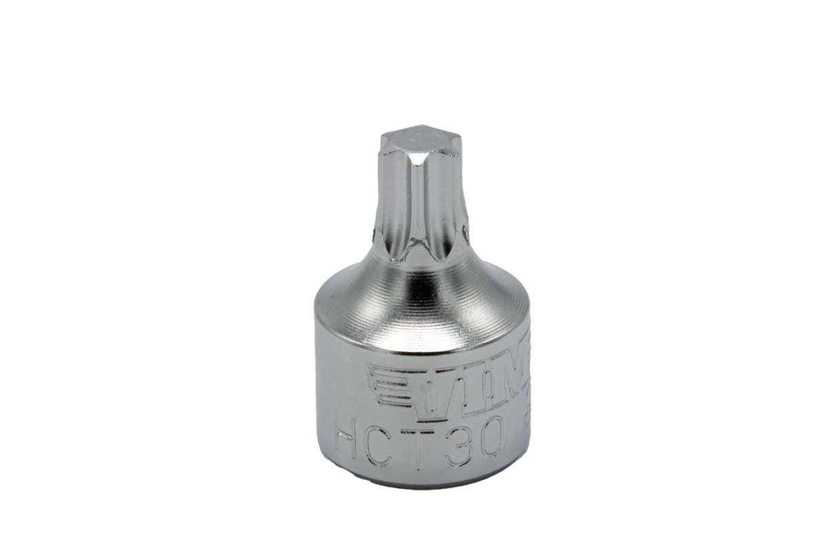VIM Tools - 1/2 Cut Torx Driver – 1/4" Square Drive, 3/4" OAL, S2 Steel (T15–T50) - Ridge Toolbox