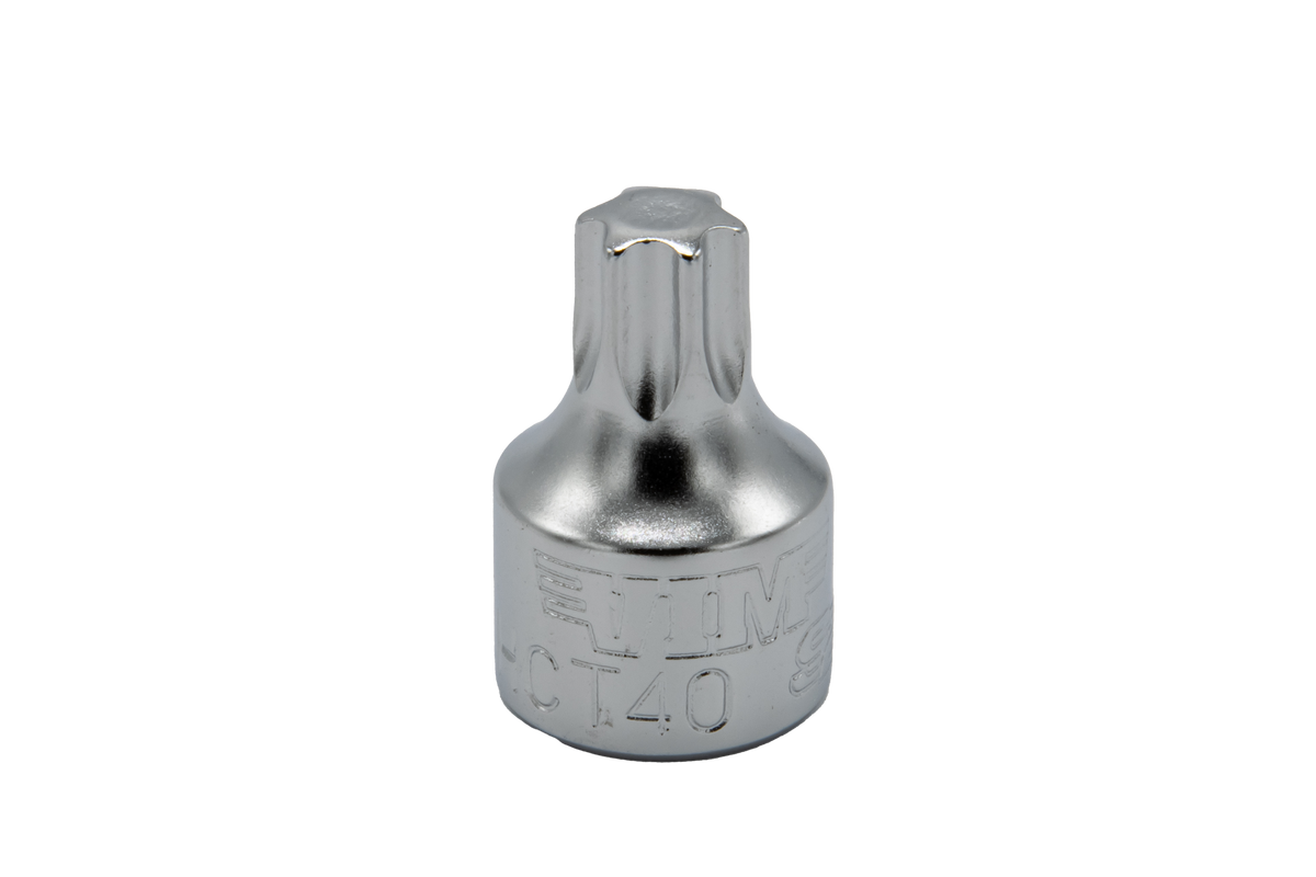 VIM Tools - 1/2 Cut Torx Driver – 1/4" Square Drive, 3/4" OAL, S2 Steel (T15–T50) - Ridge Toolbox