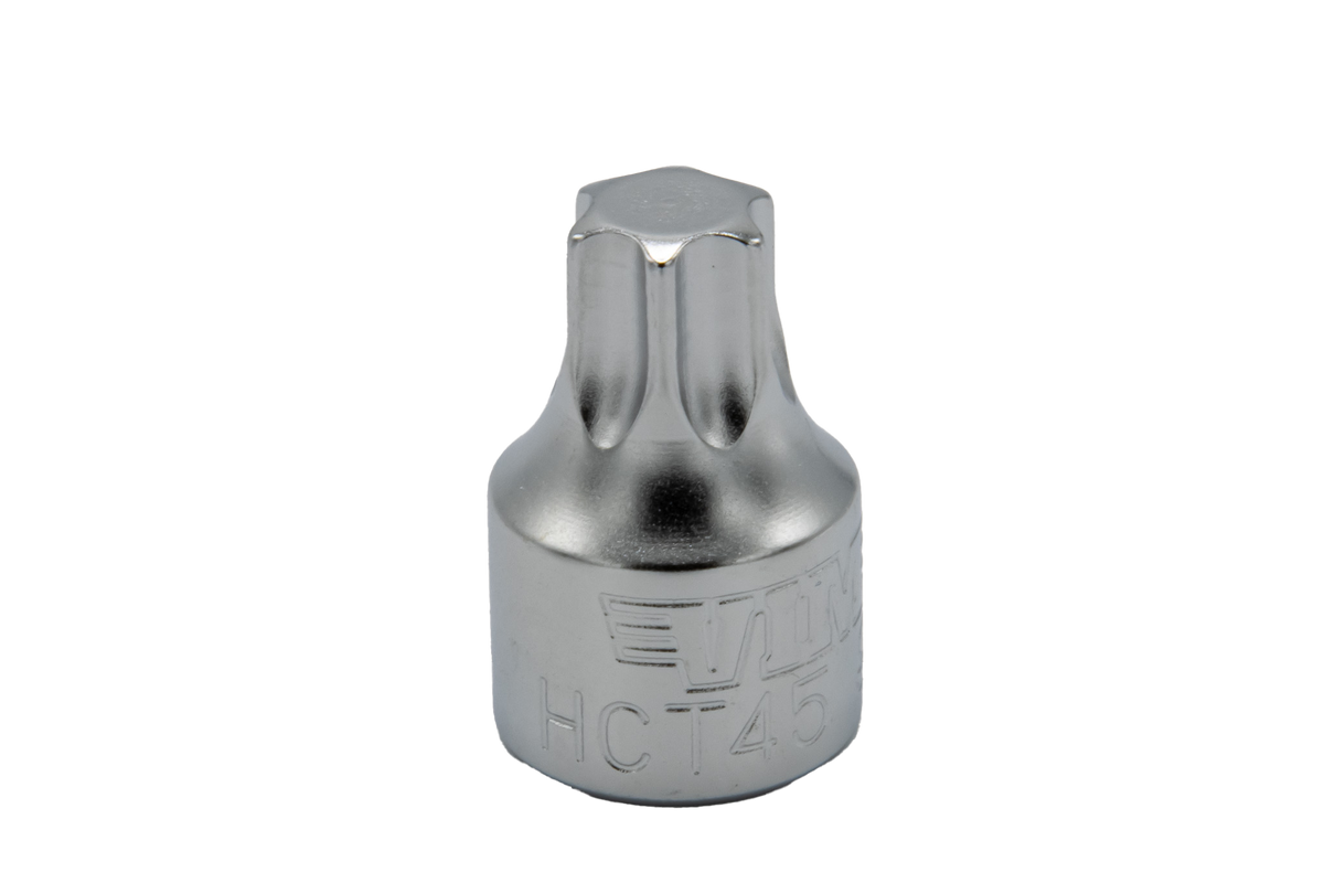 VIM Tools - 1/2 Cut Torx Driver – 1/4" Square Drive, 3/4" OAL, S2 Steel (T15–T50) - Ridge Toolbox