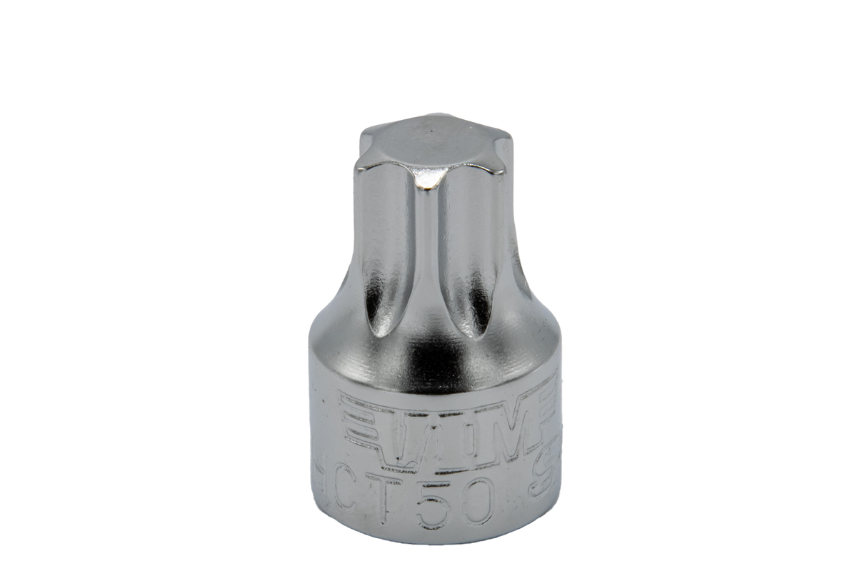 VIM Tools - 1/2 Cut Torx Driver – 1/4" Square Drive, 3/4" OAL, S2 Steel (T15–T50) - Ridge Toolbox