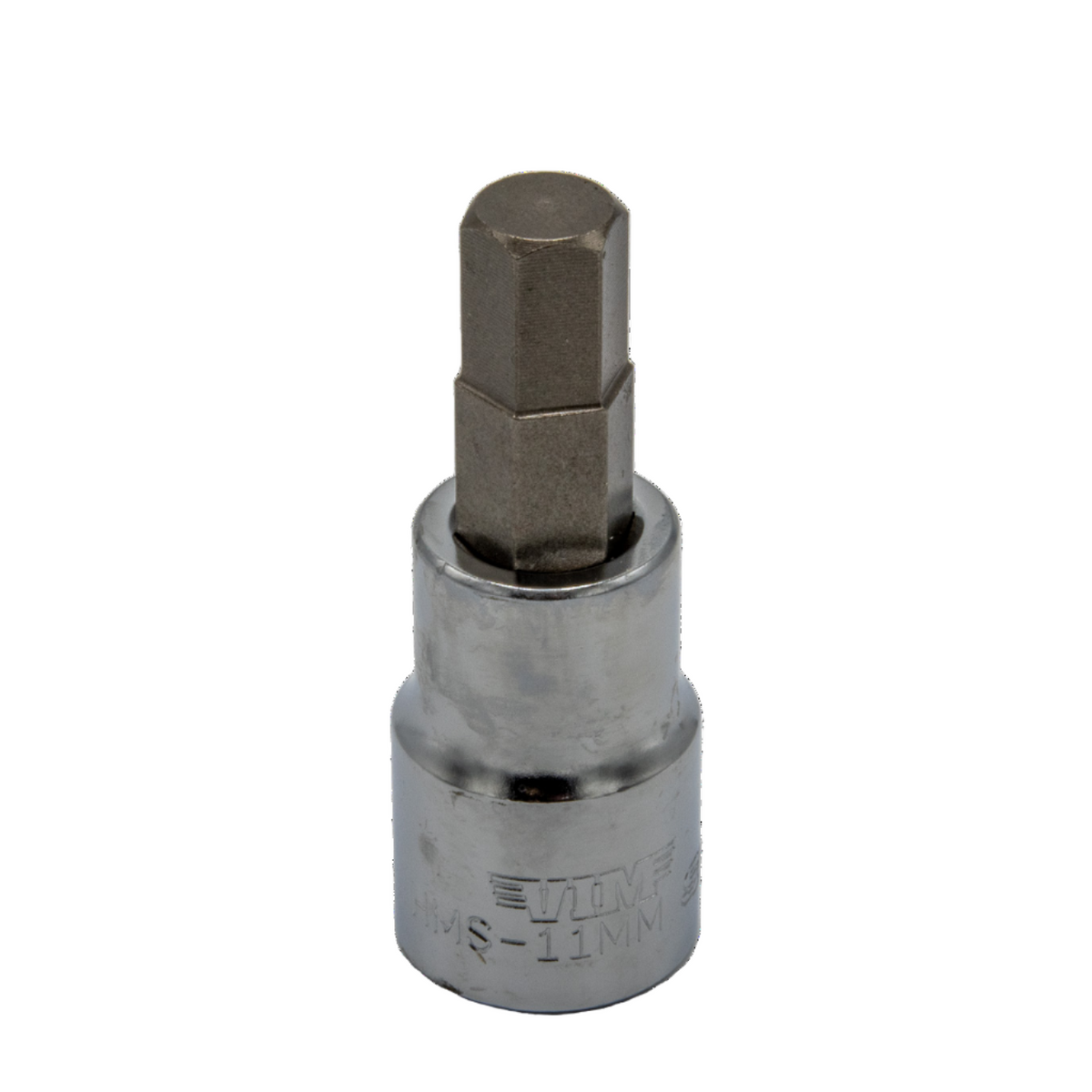 VIM Tools - Hex Bit, Satin Chrome 1/2” sq. dr. Bit Holder (10mm-22mm) - Ridge Toolbox