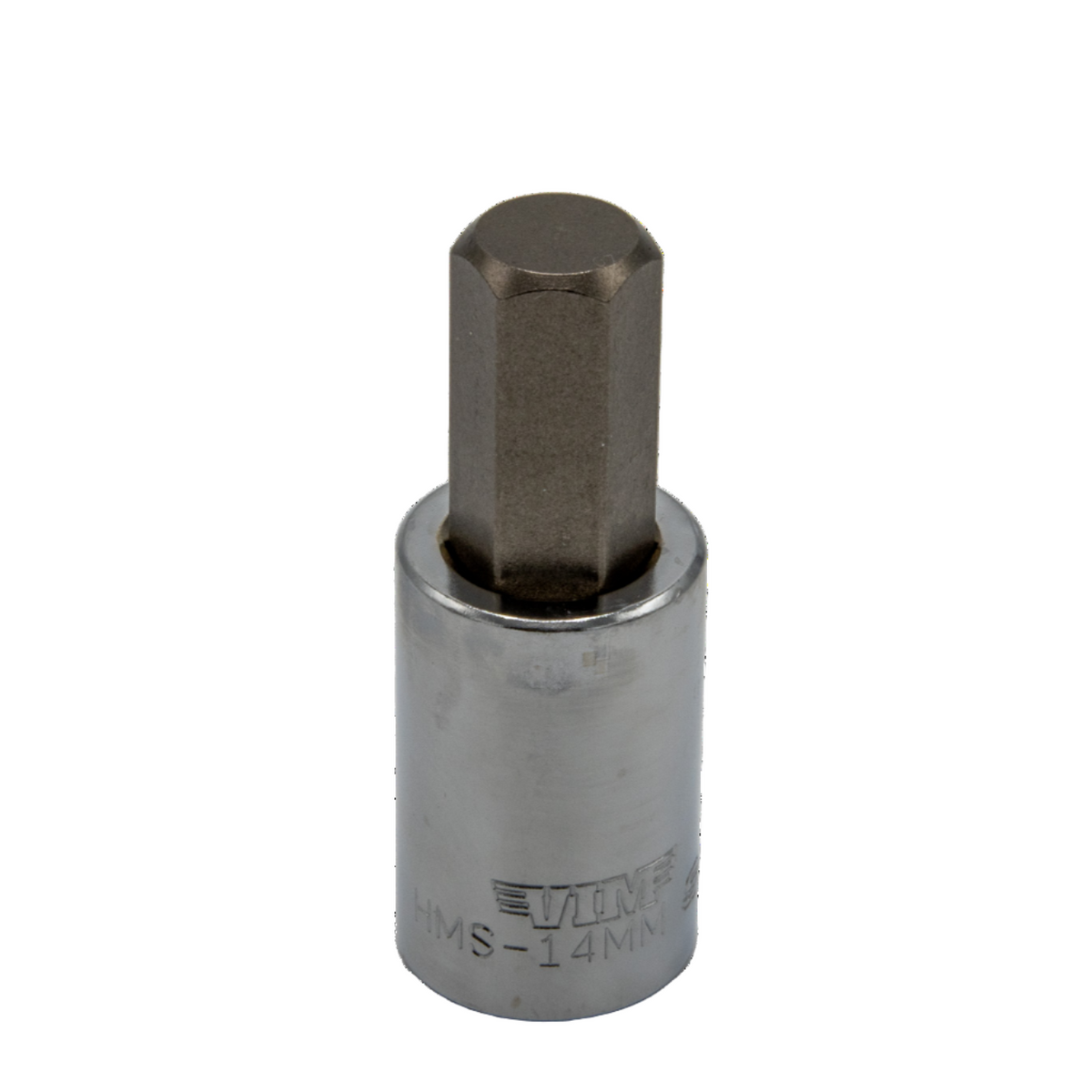 VIM Tools - Hex Bit, Satin Chrome 1/2” sq. dr. Bit Holder (10mm-22mm) - Ridge Toolbox