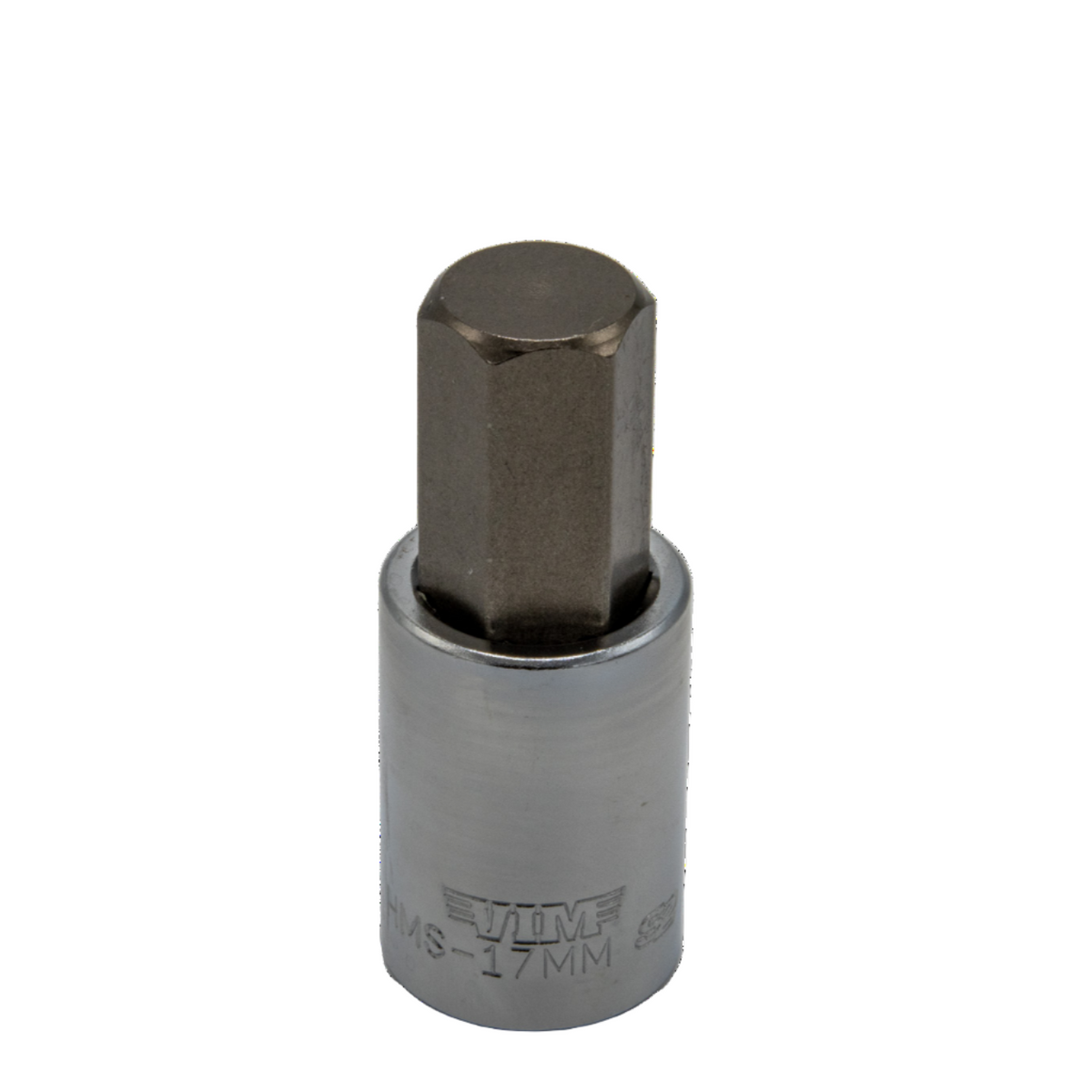 VIM Tools - Hex Bit, Satin Chrome 1/2” sq. dr. Bit Holder (10mm-22mm) - Ridge Toolbox