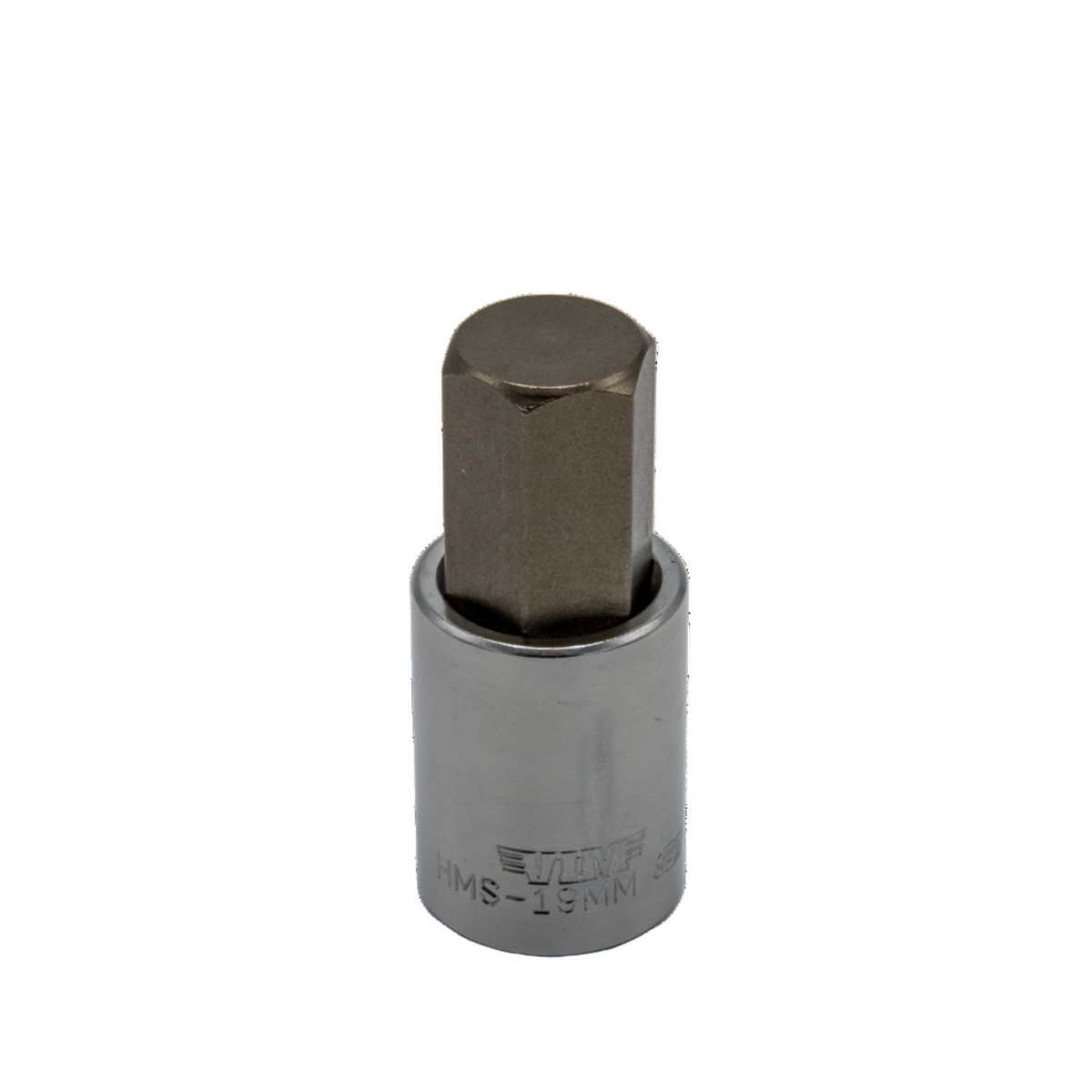 VIM Tools - Hex Bit, Satin Chrome 1/2” sq. dr. Bit Holder (10mm-22mm) - Ridge Toolbox