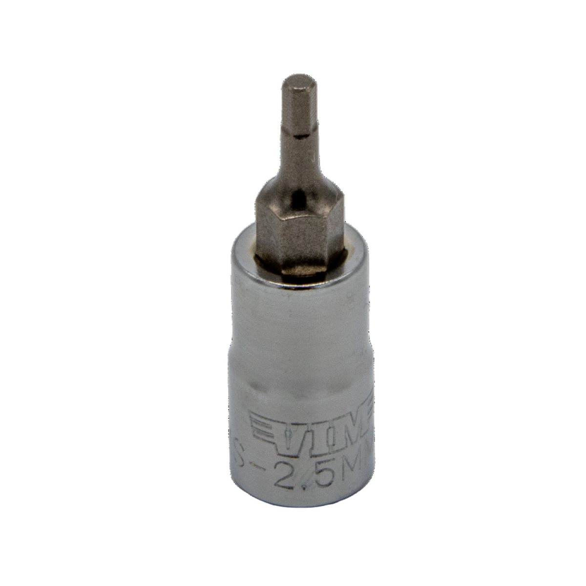VIM Tools - Hex Bit, Satin Chrome 1/2” sq. dr. Bit Holder (10mm-22mm) - Ridge Toolbox