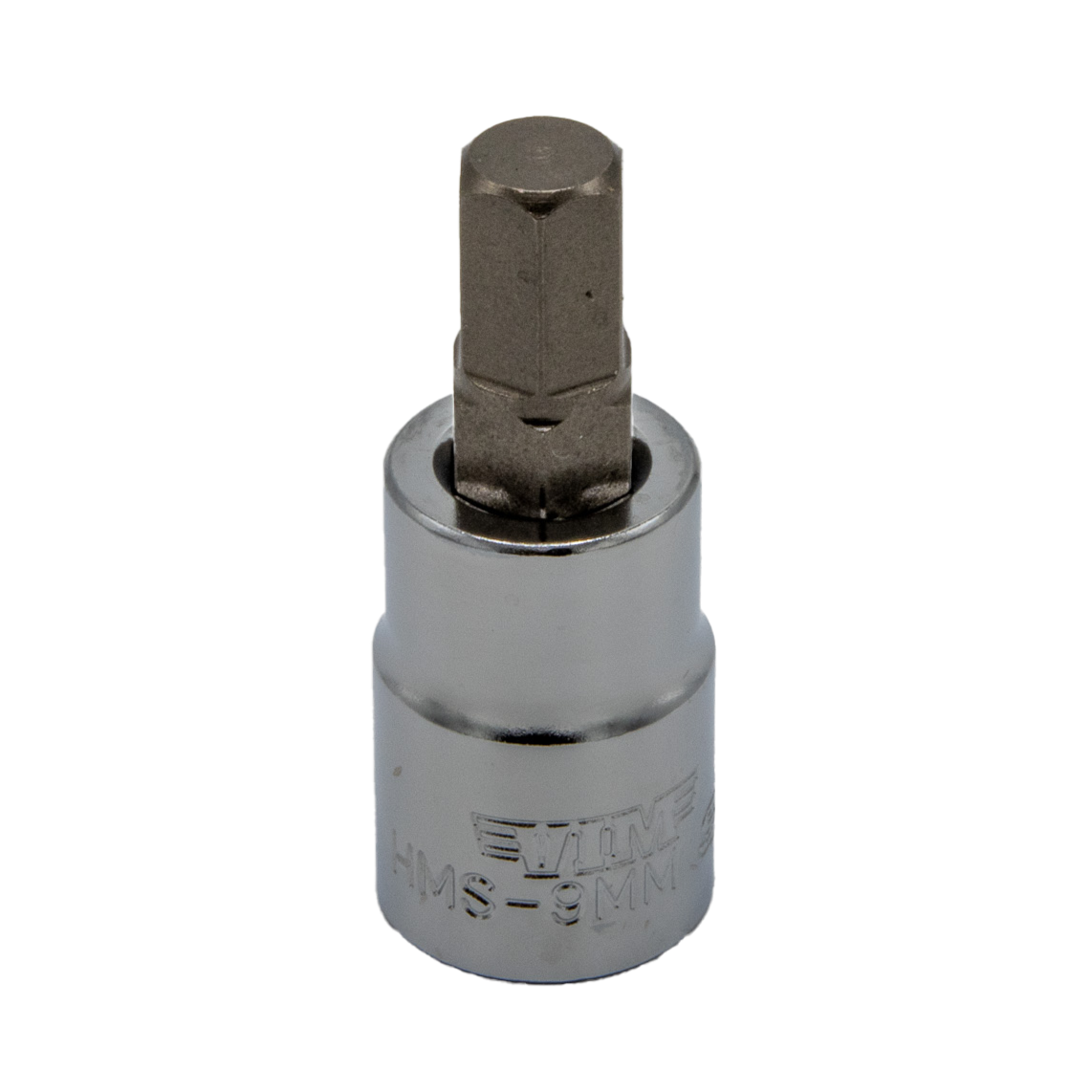 VIM Tools - Hex Bit, Satin Chrome 3/8” sq. dr. Bit Holder (3mm-9mm) - Ridge Toolbox