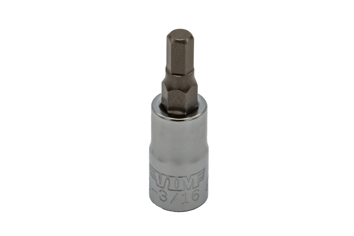VIM Tools - Hex Bit Satin Chrome Bit Holders (1/2” - 9/64”) - Ridge Toolbox