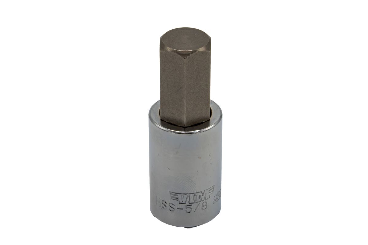 VIM Tools - Hex Bit Satin Chrome Bit Holders (1/2” - 9/64”) - Ridge Toolbox