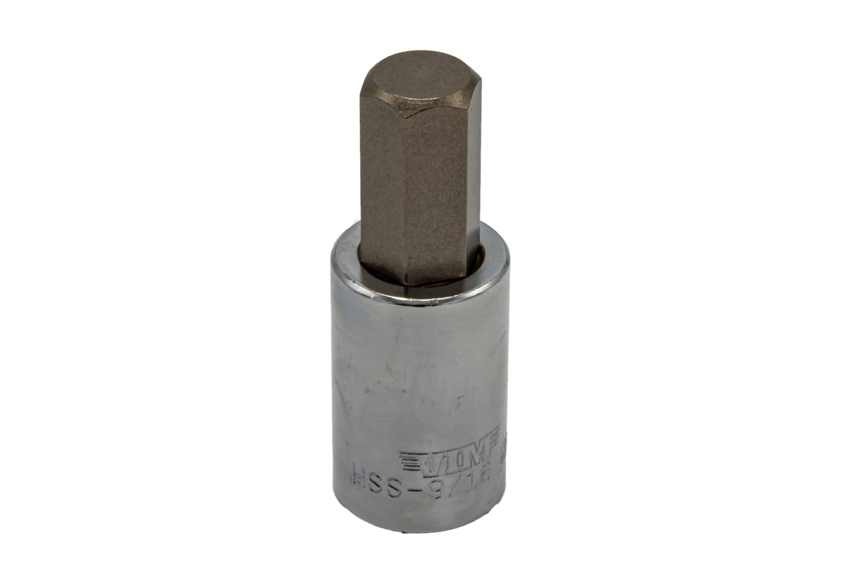 VIM Tools - Hex Bit Satin Chrome Bit Holders (1/2” - 9/64”) - Ridge Toolbox