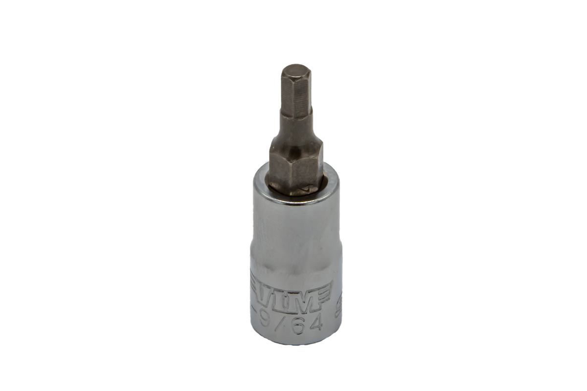 VIM Tools - Hex Bit Satin Chrome Bit Holders (1/2” - 9/64”) - Ridge Toolbox
