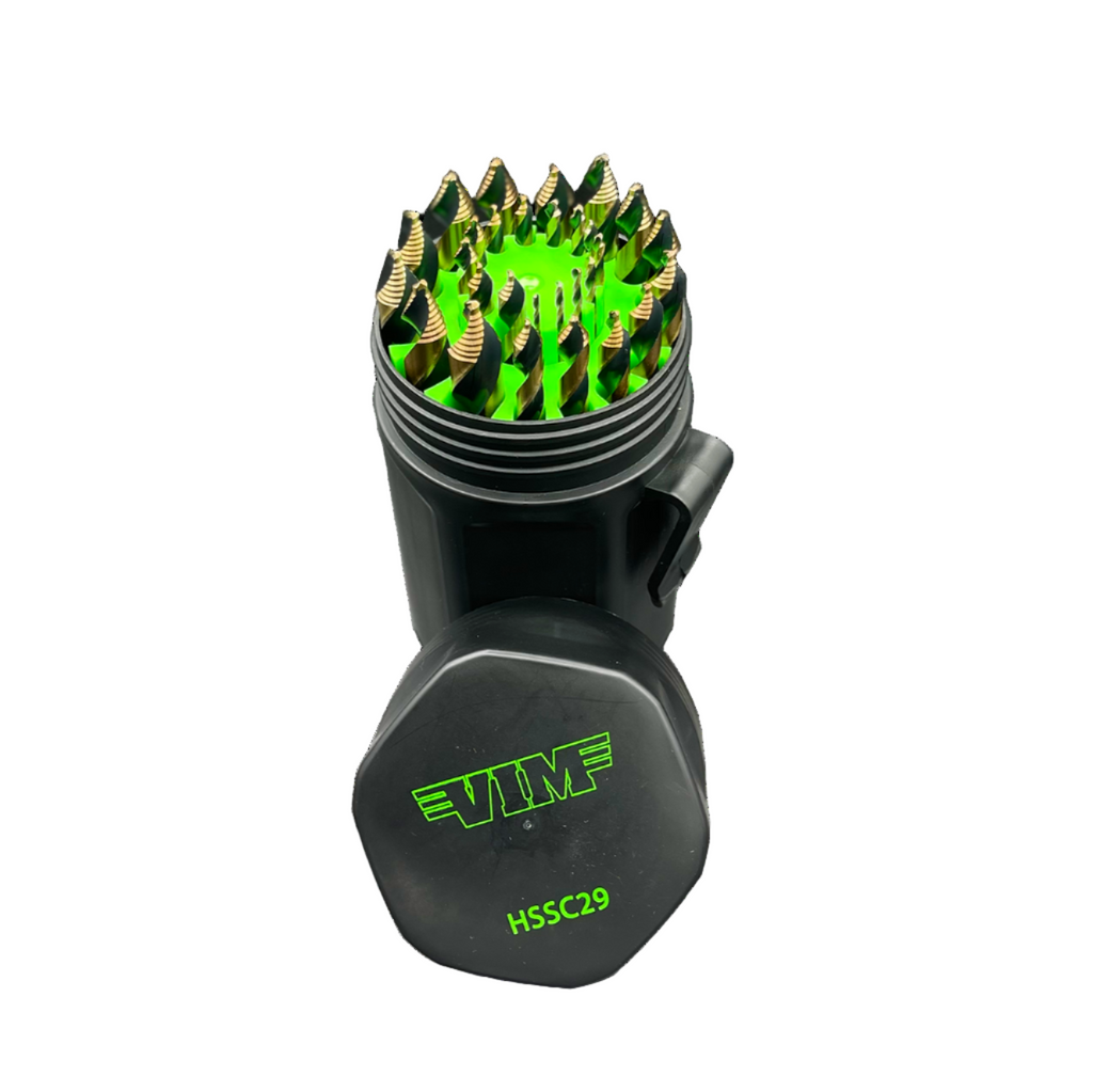 Vim Tools - 29 Piece M35 Cobalt Multi-Pilot Drill Bit Set - Ridge Toolbox
