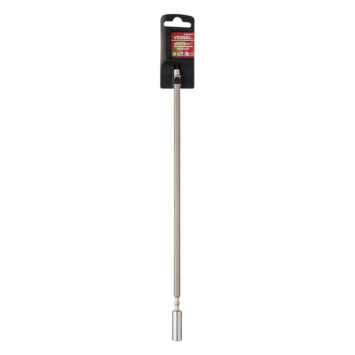 Vessel IMPACT BALL Torsion Bit Holder H1/4"x300mm 1PC. (Hanger)