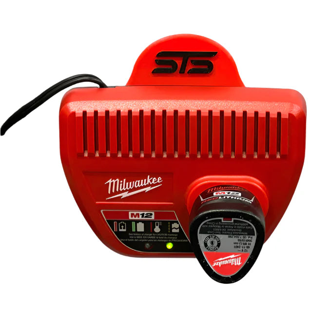 STS Auto Design MW12 – Milwaukee 12V Magnetic Battery Charger Holder - Ridge Toolbox
