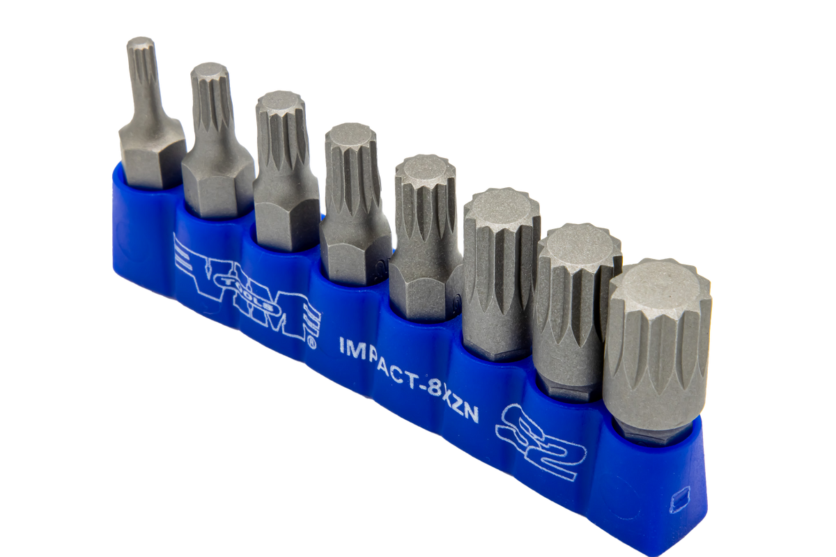 Vim Tools - 8 Pc 5/16″ Shank Impact Triple Square Bit Set - Ridge Toolbox
