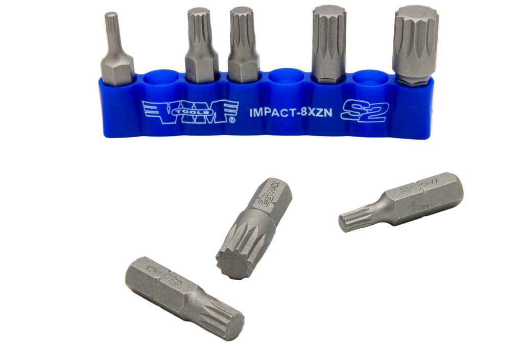 Vim Tools - 8 Pc 5/16″ Shank Impact Triple Square Bit Set - Ridge Toolbox