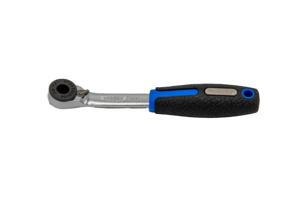 VIM Tools - Hex Bit Ratchet, 1/4″ Hex with Handle - Ridge Toolbox