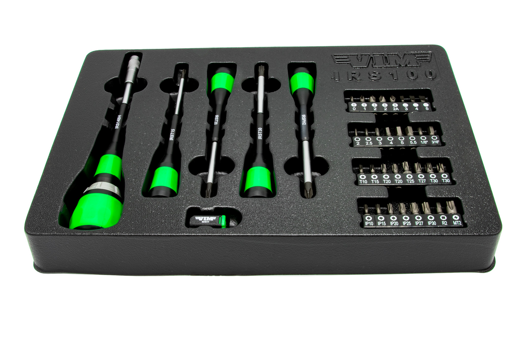 Vim Tools - 39 Pc. Interchangeable Ratcheting Screwdriver Set - Ridge Toolbox