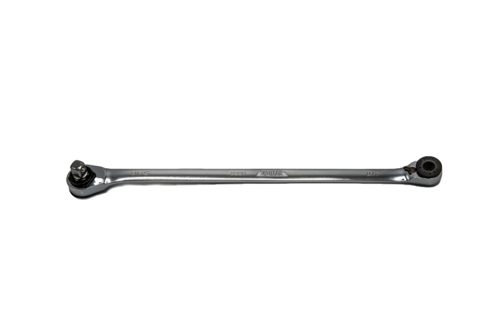 VIM Tools - 8″ Hex Bit Ratchet, 10/4″ and 5/16″ Hex with 1/4″ Square Drive Insert - Ridge Toolbox