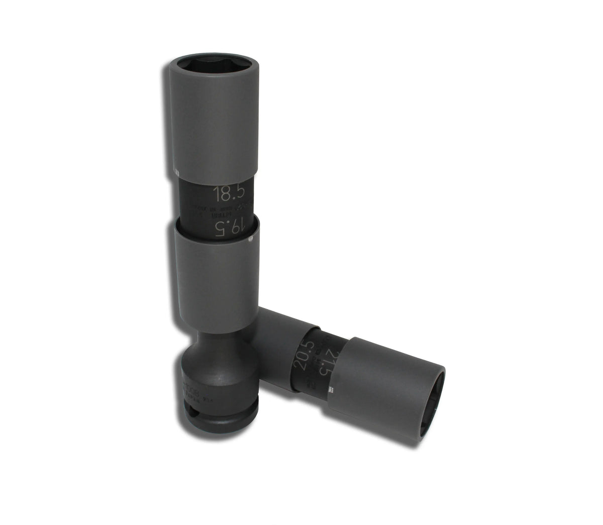 1/2 Sq. Dr. Double Ended Socket for Damaged Wheel Nut/Bolt - 3 piece 1