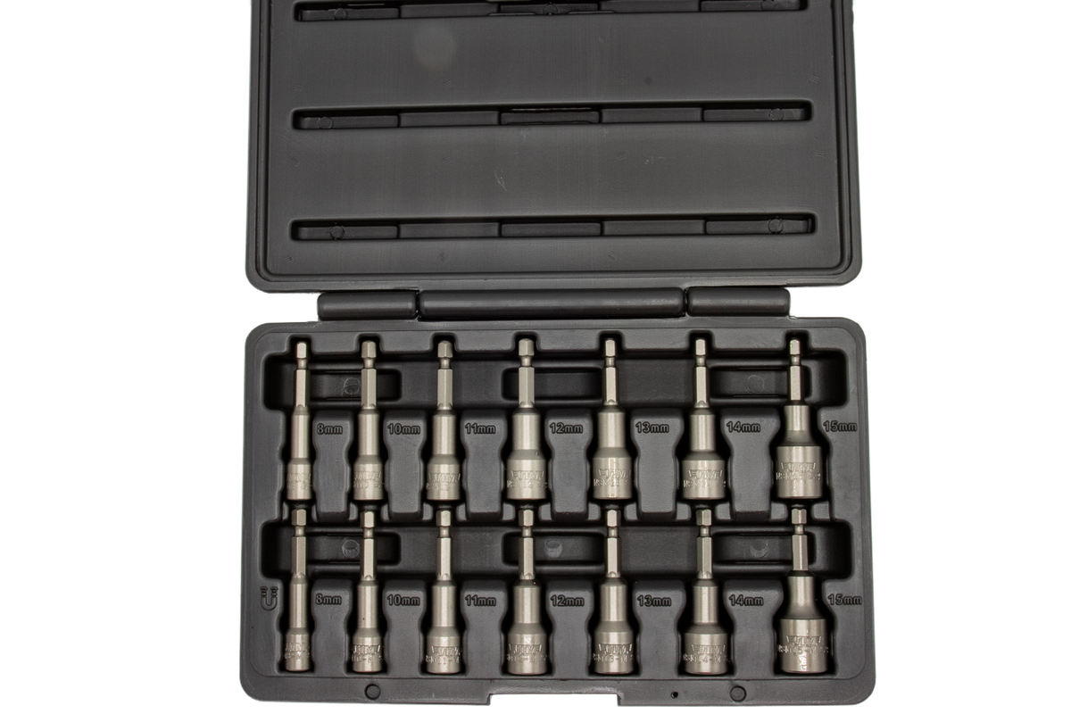 Vim Tools - 14 Pc. Metric Nut Setter Set (8-15Mm) - Ridge Toolbox
