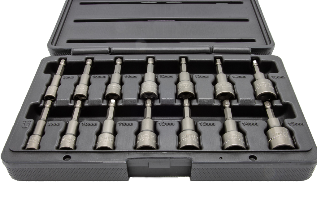 Vim Tools - 14 Pc. Metric Nut Setter Set (8-15Mm) - Ridge Toolbox
