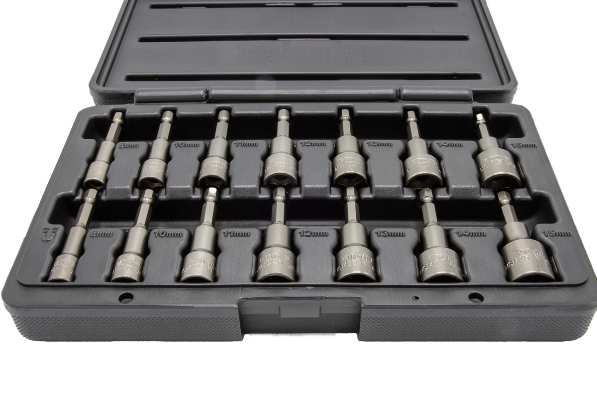 Vim Tools - 14 Pc. Metric Nut Setter Set (8-15Mm) - Ridge Toolbox